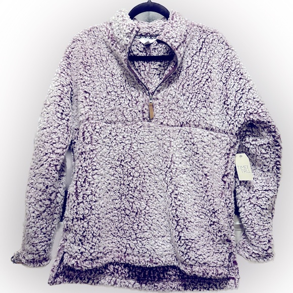 Fluffy Two Tone Quarter Zip